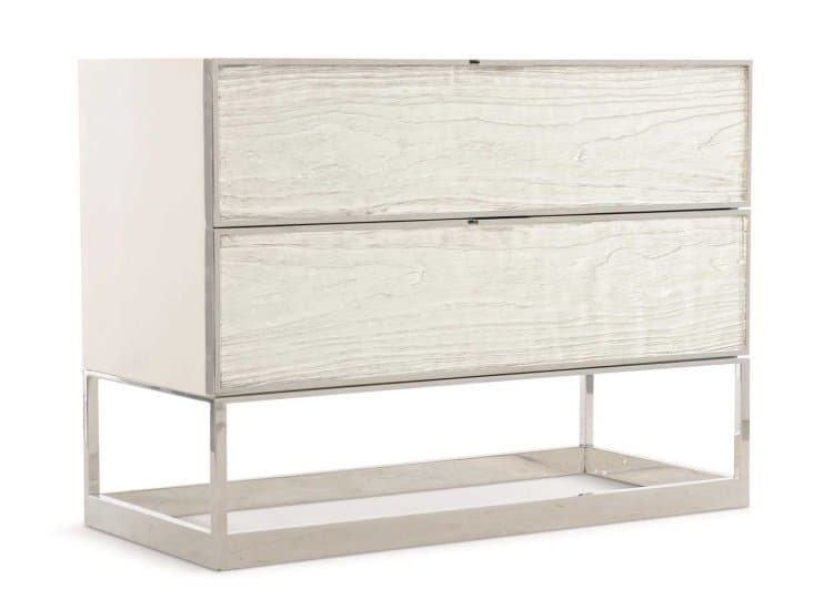 Bernhardt Parkhurst Nightstand, White Lacquer