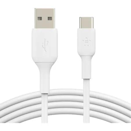 Belkin BoostCharge 6.6' 15W USB-C to USB-A Cable, White