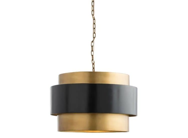 Arteriors Nolan Vintage Brass / Dark Bronze Small Pendant