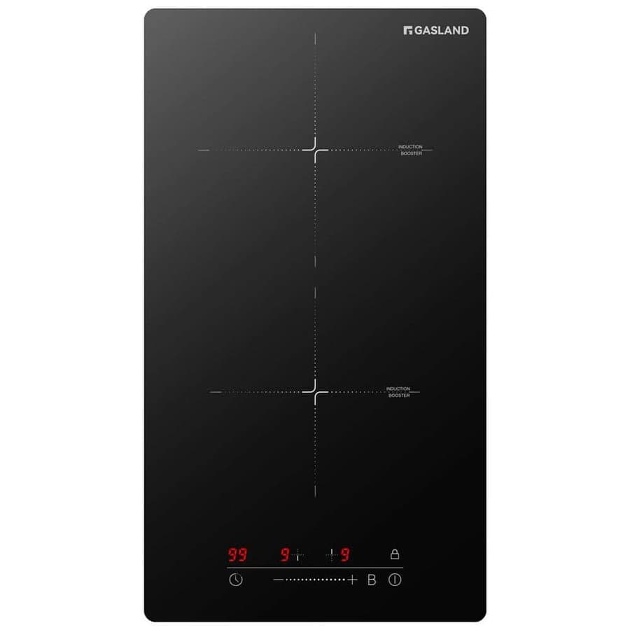 12 in. Induction Cooktop Smooth Top with 2 Elements Built-In, Black
