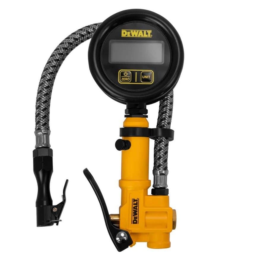 DEWALT 2.5" Digital Inflator W/12" Br Hs