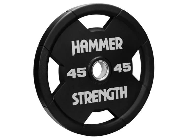 Life Fitness Hammer Strength 45 lb Urethane Round Olympic Plate (Each)