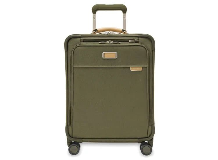 Briggs & Riley Baseline Olive Global 21" Carry-On Expandable Spinner