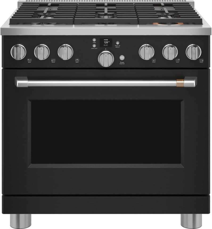Cafe Cafe 36" Dual Fuel Range Matte Black