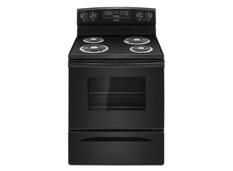 Amana Electric Range 30 In. With Bake Assist Temps in Black - ACR4303MFBK