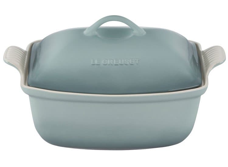 Le Creuset Heritage 4.5 Qt. Deep Covered Rectangular Baker, Sea Salt