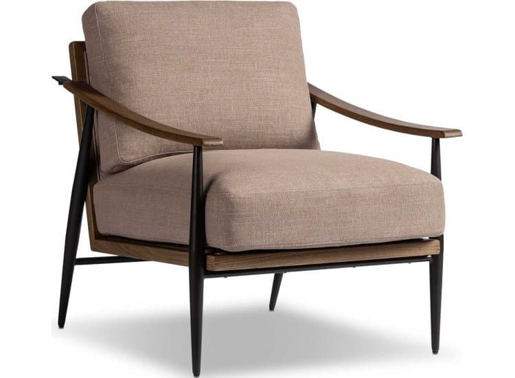 Four Hands Kennedy Chair, Crypton Nomad Taupe Fabric