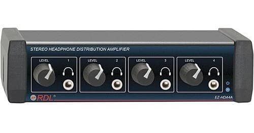 RDL EZ-HDA4A 4-Channel Stereo Headphone Distribution Amplifier (Front Outputs)