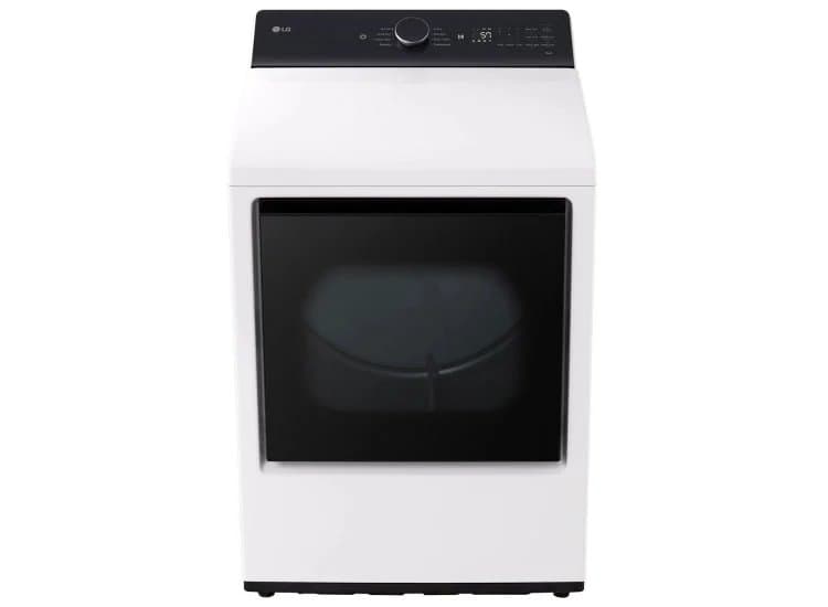 LG Gas Dryer 7.3 Cu. Ft. With EasyLoad Door and AI Sensing in White - DLG8401WE