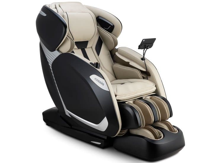 Cozzia Zen Duo Massage Chair, Ivory | Black