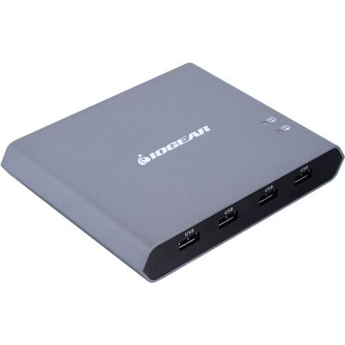 IOGEAR Access Pro+ 2-Port 4K USB-C Desktop KVM Switch (TAA)