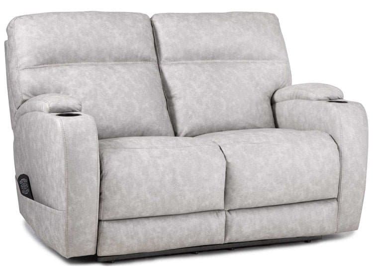 HomeStretch Jaguar Power Recliner Loveseat, Pebble Leather