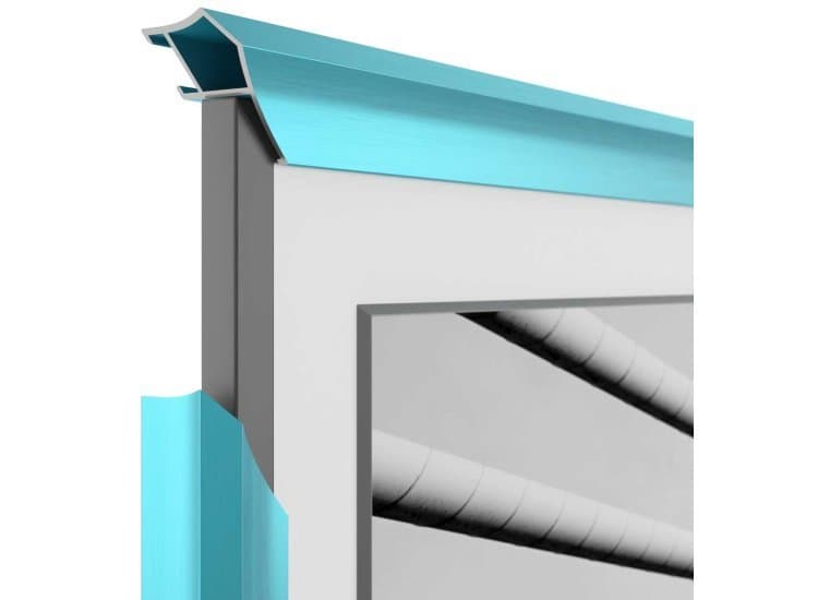 Frame My TV Samsung The Frame 75" Alloy Prismatic Frame, Caribbean Turquoise