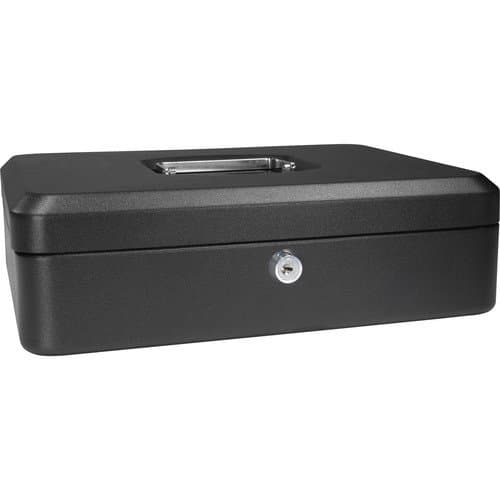Barska 12" Cash Box with Key Lock (Black)