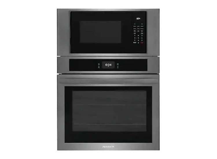 Frigidaire 30" Combo Wall Oven Black Stainless Steel