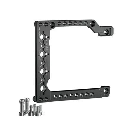 Bright Tangerine Right Side Horse Shoe Plate for RED V-RAPTOR Camera, Black