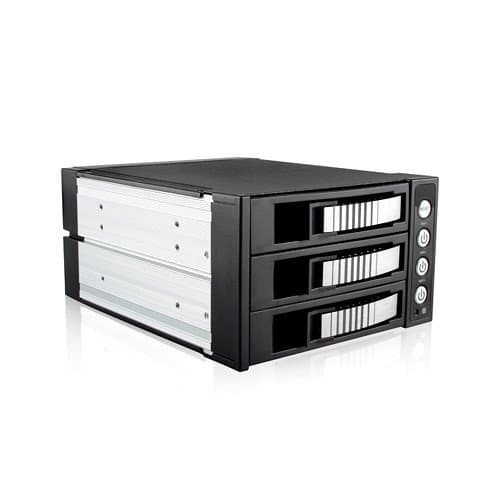 iStarUSA 5.25 to 3.5" SAS/SATA 6.0 Gb/s Hot-Swap Cage (Silver)