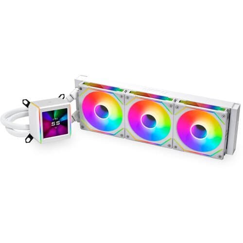 Lian Li Galahad II LCD 360 AIO CPU Liquid Cooler with SL-Infinity Fans (White)