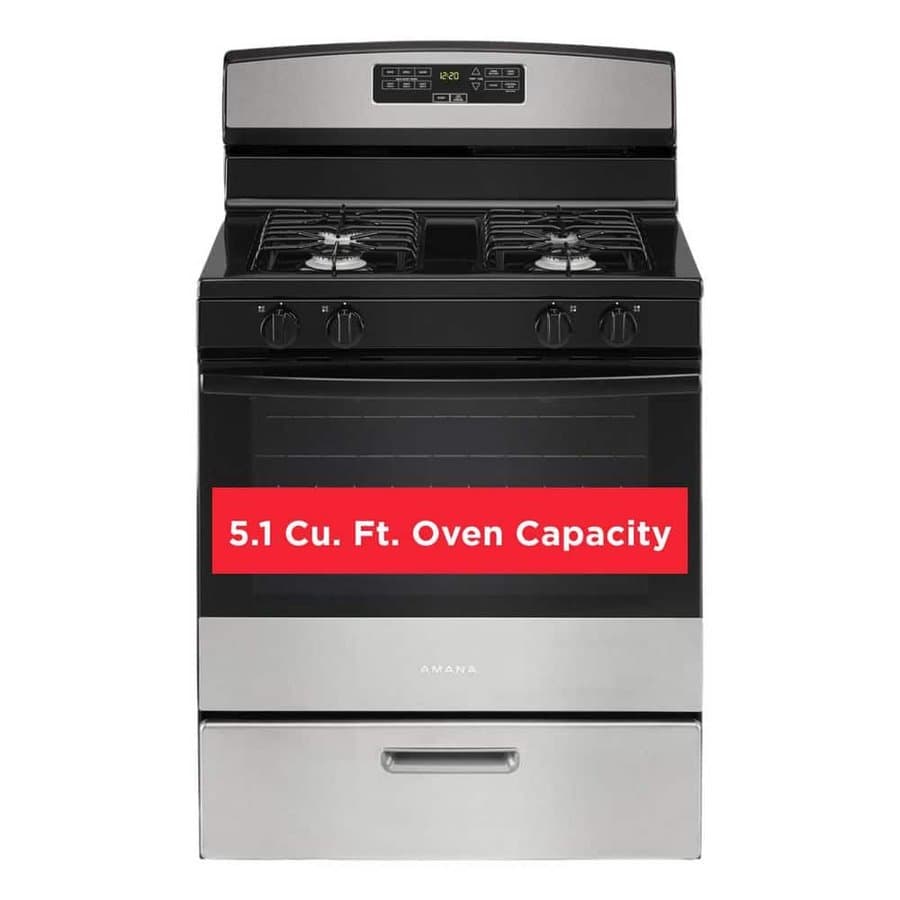 Amana 30" Gas Range Stainless Steel