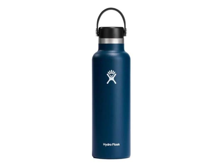 Hydro Flask Water Bottle 21 Oz Insulated Standard Mouth, Indigo