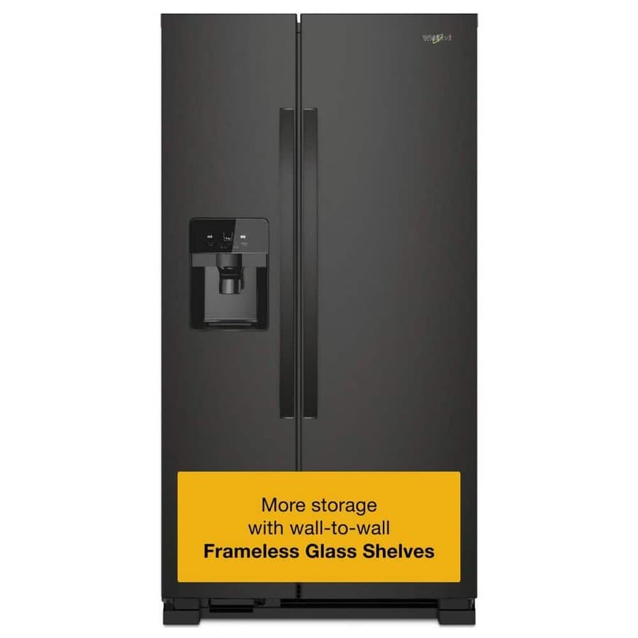 Whirlpool Side by Side Refrigerators 25 Black