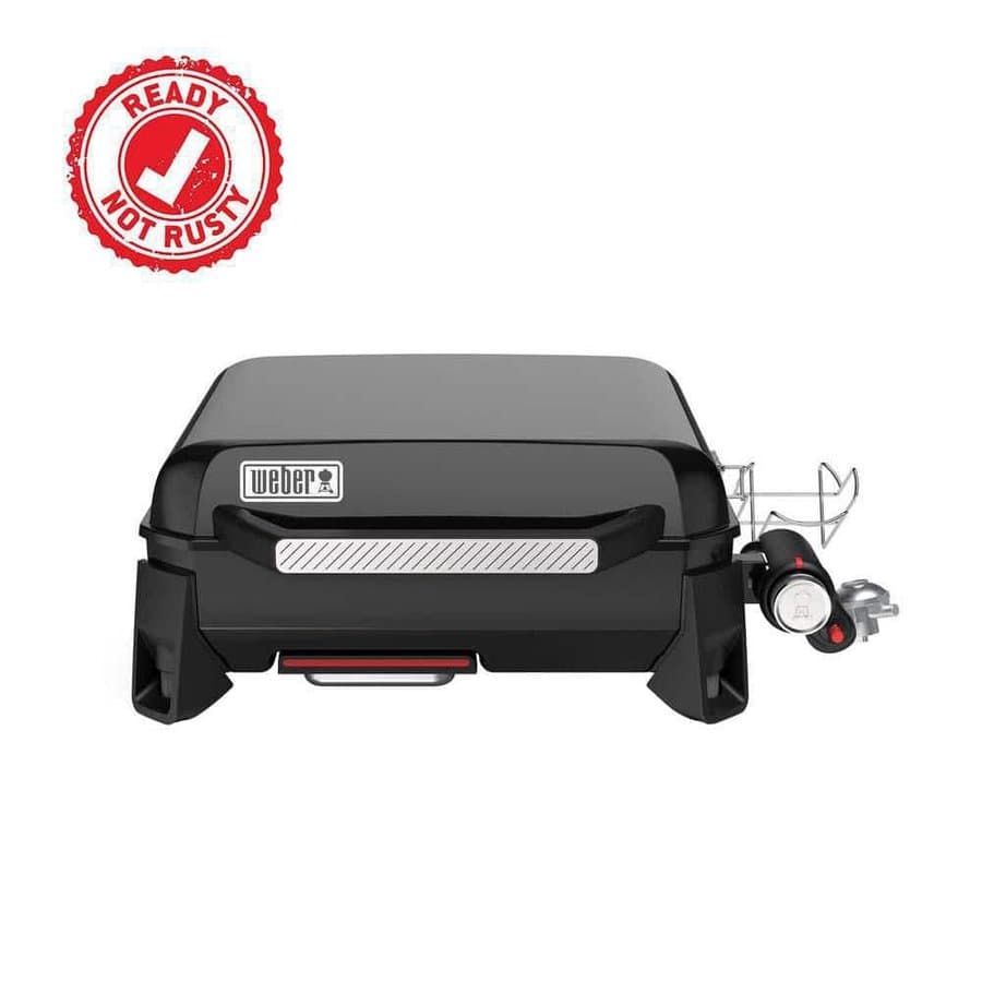 Weber Slate Tabletop Griddle 1-Burner Liquid Propane Gas Portable 17 in. Flat Top Grill in Black