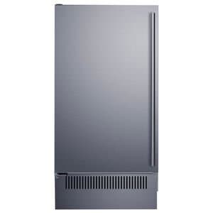Summit 18 in. Built-In Undercounter Outdoor Commercial-Use Ice Maker with 33 lb. Ice Storage, Auto-Defrost & Digital Control-Stainless Steel