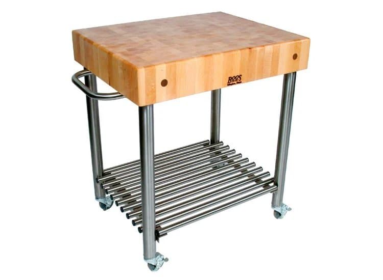 John Boos & Co. Cucina D'Amico Hard Maple Top Cart