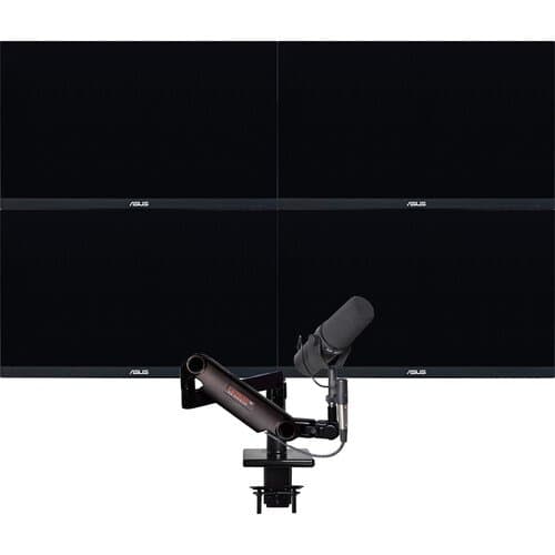 O.C. White ProBoom Ultima Gen 2 LD Quad-Monitor and Mic Boom Package for 5 to 15 lb