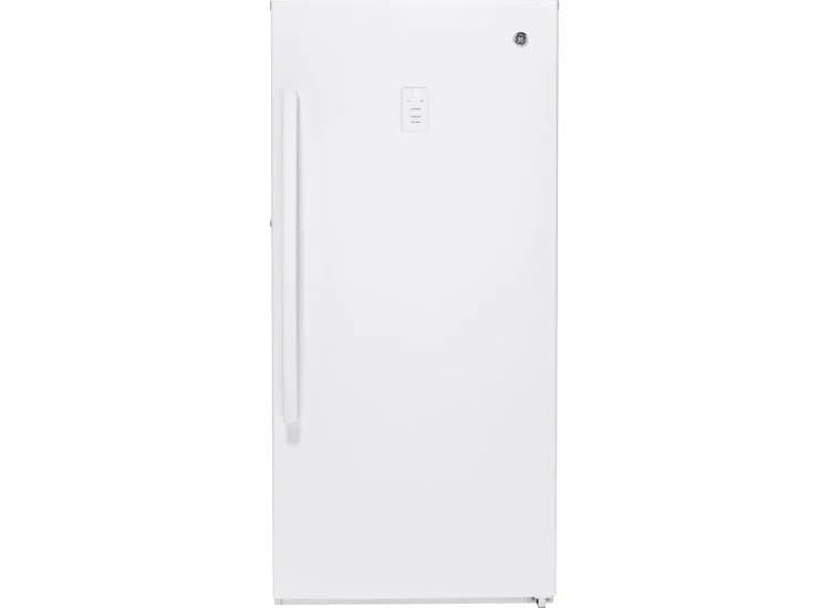 GE 14.1 Cu. Ft. White Garage Ready Frost-Free Upright Freezer