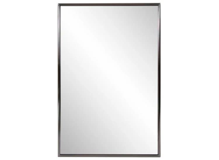 Howard Elliott Yorkville Vanity Mirror, Brushed Titanium Finish