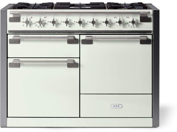 AGA 48" Dual Fuel Range White