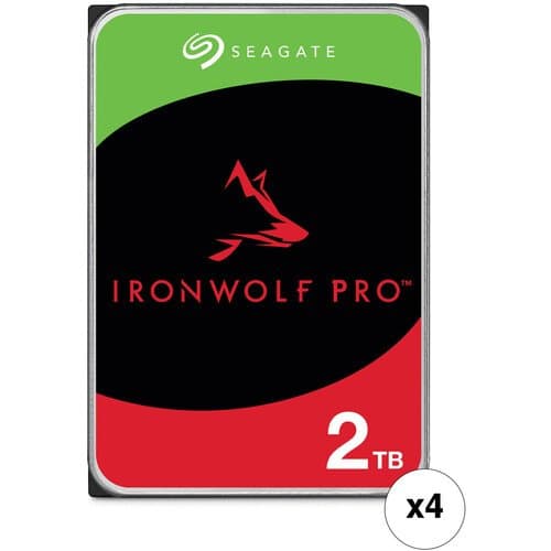 Seagate 2TB IronWolf Pro 7200 rpm SATA III 3.5" Internal NAS HDD (CMR)