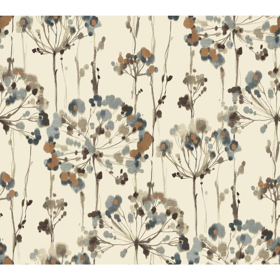 York Wallcoverings Candice Olson Modern Artisan 60.8-sq ft Brown Non-woven Floral Unpasted Wallpaper