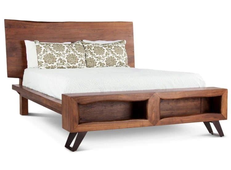 Home Trends & Design London Loft Walnut King Bed