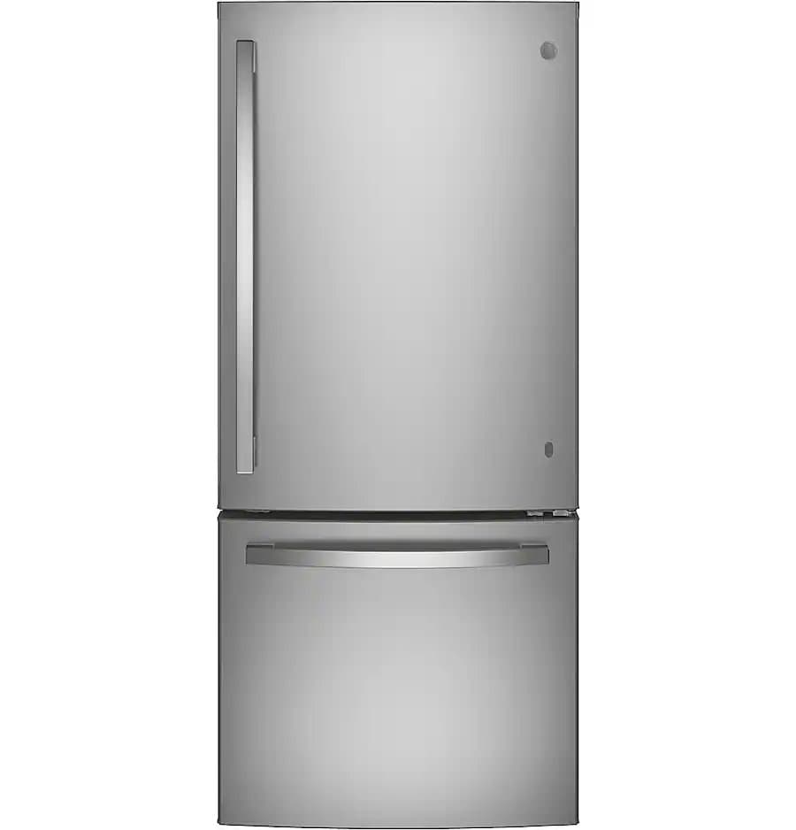 GE 20.9 Cu. Ft. Bottom Freezer Refrigerator 30" Stainless Steel