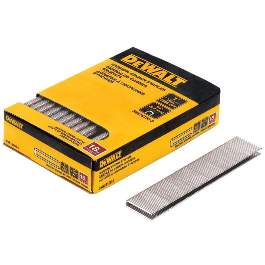 1/4 in. x 1 in. 18-Gauge Glue Collated Crown Staple (2500 Pieces)