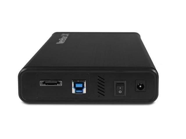 Vantec NexStar JX USB 3.2 Gen1x1, 3.5" or 2.5” SATA III HDD/SSD Drive Enclosure with eSATA-Aluminum casing, ABS Plastic-Black  NST-358SU3-BK