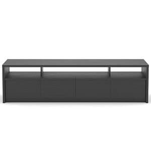 Sauder TV Stand Entertainment Console with 3 Drawers-Fits TVs up to 85" - Raven Oak