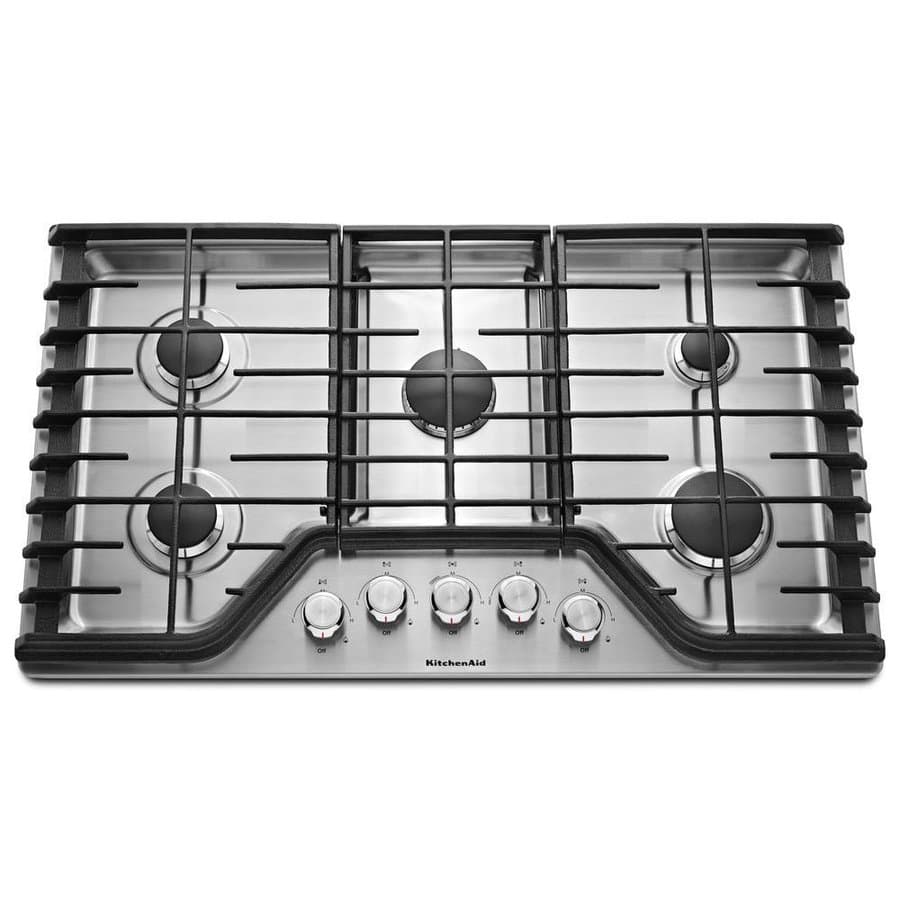 KitchenAid 36" Gas Cooktop Stainless Steel