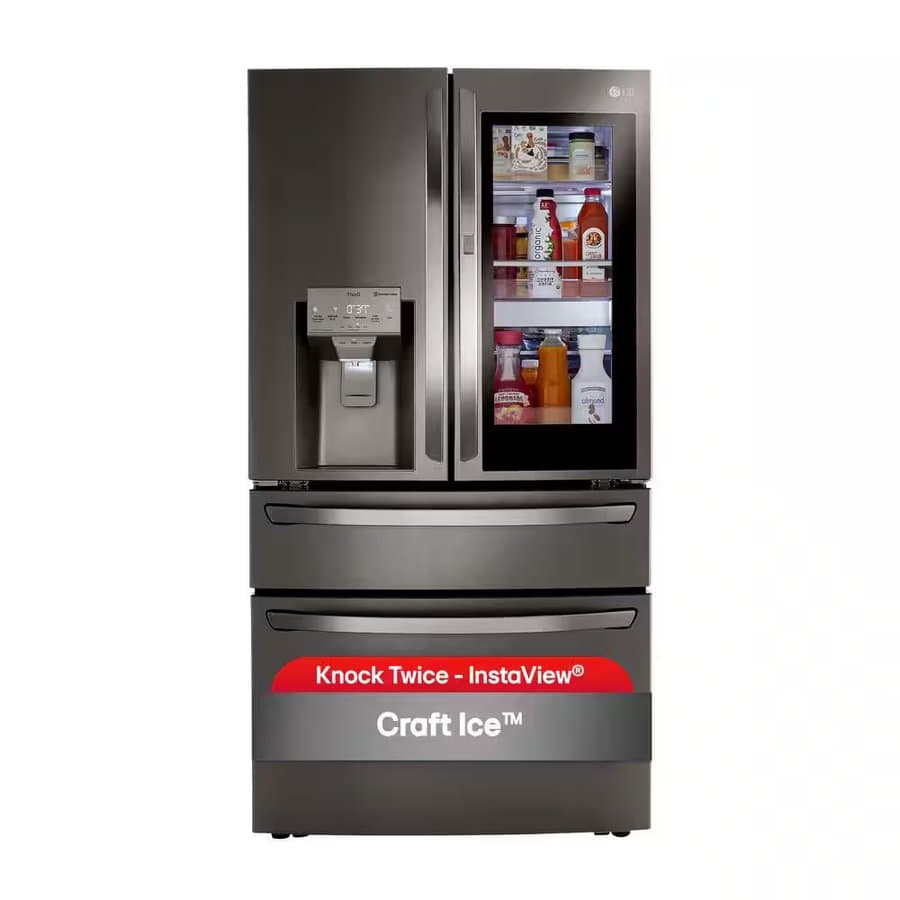 LG 22.5 Cu. Ft. French Door Refrigerator 36" Black Stainless Steel