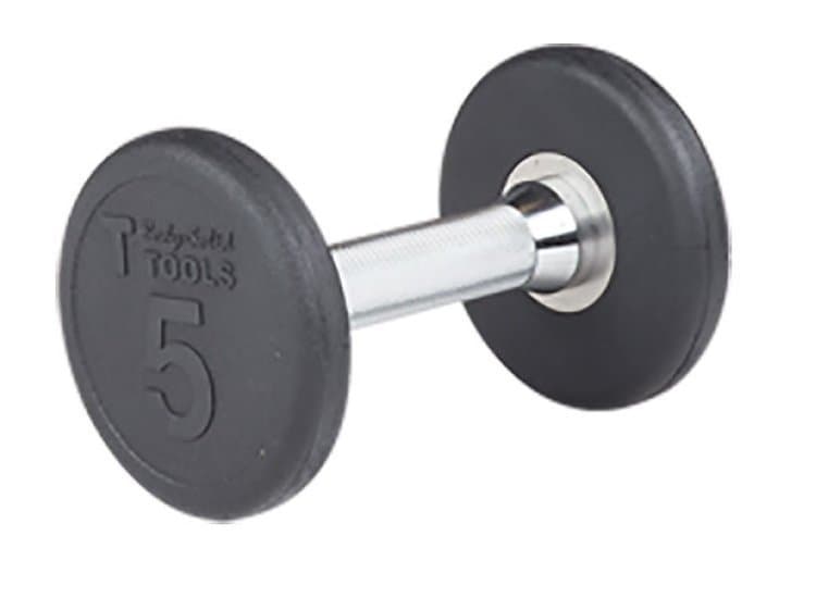 Body-Solid 5 lb Premium Round Rubber Dumbbell (Each)