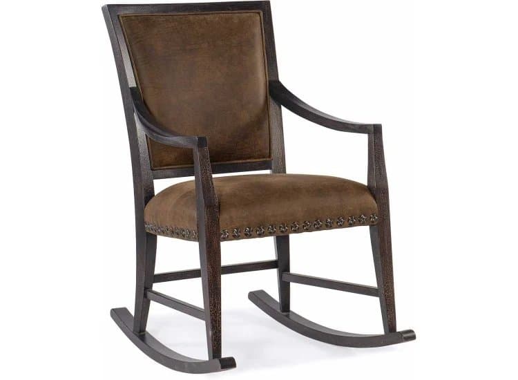Hooker Furniture Living Room Big Sky Leather Rocking Chair