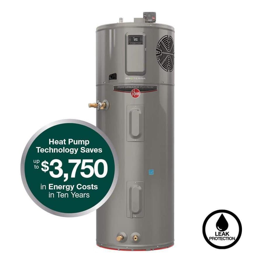 ProTerra 50 Gal. Smart High Efficiency Hybrid Heat Pump Water Heater w/ Leak Detection & Auto Shutoff - 10-Year Warranty