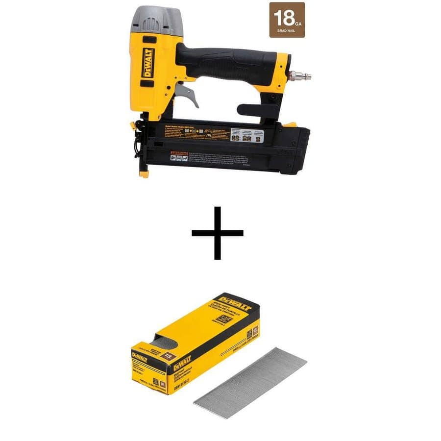Pneumatic 18-Gauge 2 in. Brad Nailer Kit and 1-1/2 in. x 18-Gauge Brad Nails (2500 Per Box)