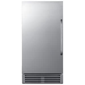 Summit 15 in. Built-In Undercounter Commercial-Use Ice Maker with 25 lb. Ice Storage, Auto-Defrost & Digital Control-Stainless Steel