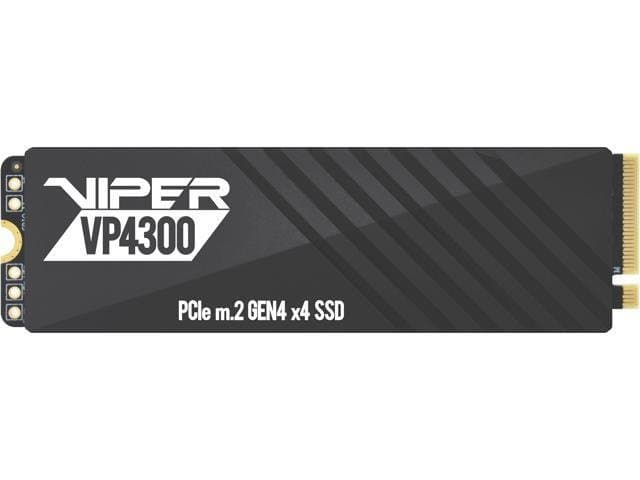 Patriot Viper VP4300 2TB M.2 Gen4 NVMe SSD – DRAM Cache, Heatsink, 7400MB/s, PCIe 4.0 x4 Internal Solid State Drive VP4300-2TBM28H