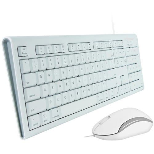 Macally Full Size USB Keyboard and Optical Mouse Combo for Mac
