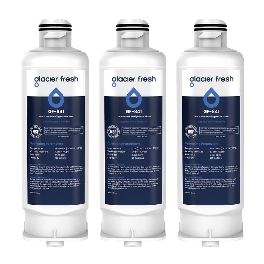 Glacier Fresh Twist-in Refrigerator Water Filter DA97-17376B Replacement for Samsung HAF-QIN/EXP RF28R7201SR 2-Pack