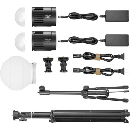 Godox Litemons LC30Bi Tabletop Bi-Color LED Monolight (2-Light Kit)